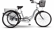 Велосипед Stels Energy I 26" V020 Серый/Черный (с корзиной)