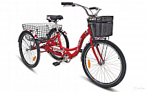 Велосипед Stels Energy III 26" V030 Красный/Белый (с корзиной)