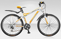 Велосипед Stels Miss 8500 V 26 (2015) Белый/Желтый/Серебристый