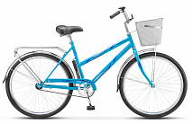 Велосипед Stels Navigator 26" 210 Lady Z010 Голубой (с корзиной)