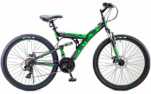 Велосипед Stels Focus 26" MD 21 sp V010 Чёрный/Зелёный