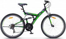 Велосипед Stels Focus 26" V 18 sp V030 Черный/Зеленый
