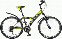 Велосипед Stels Navigator 24" 410 V 18 sp V030 Антрацитовый/Черный/Лайм 