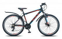 Велосипед Stels Navigator 620 MD V010 Чёрный/Синий/Оранжевый 
