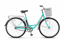 Велосипед Stels Navigator 340 Lady 28 (2016) Светло-зеленый/Красный (с корзиной)