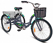 Велосипед Stels Energy I 26" V030 Серый/Черный (с корзиной)